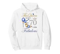 This Queen Makes 70 Look Fabulous 70th Birthday Queen Pullover Hoodie