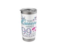 This Queen Makes 99 Look Fabulous 99th Birthday 99 Years Old Stainless Steel Insulated Tumbler