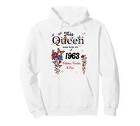 This Queen Was Born in 1963 Girls Women Birthday Pullover Hoodie