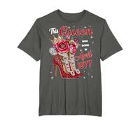 This Queen Was Born in April 1977 April birthday Women T-Shirt