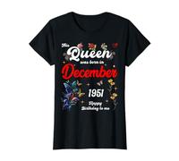 This Queen was Born in December 1951 December Birthday Women T-Shirt