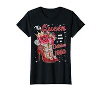 This Queen Was Born in October 1950 October birthday Women T-Shirt