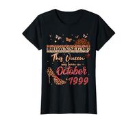 This Queen was born in October 1999 Brown Sugar Birthday T-Shirt