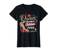 This Queen Was Born in October 1999 October birthday Women T-Shirt