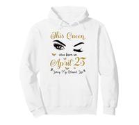 This Queen Was Born On April 23 Living My Blessed Life Pullover Hoodie