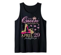 This Queen was Born on April 29 Living My Blessed Life Tank Top