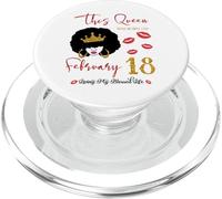 This Queen was born on February 18 Living My Blessed Life PopSockets PopGrip for MagSafe