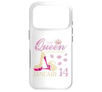 This Queen Was Born on January 14 Living My Blessed Life Case for iPhone 17 Pro