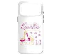 This Queen Was Born on January 14 Living My Blessed Life Case for iPhone 17 Pro Max