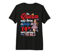 This Queen was Born On July 14th Happy Birthday to Me A Girl Premium T-Shirt