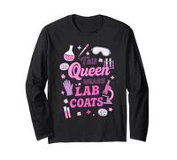 This Queen Wears Lab Coats Medical Laboratory Tech Long Sleeve T-Shirt