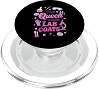 This Queen Wears Lab Coats Medical Laboratory Tech PopSockets PopGrip for MagSafe