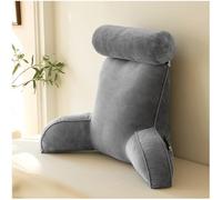 This reading pillow features a detachable neck and armrest, suitable for beds, sofas, and loungewear. It also includes ergonomic lumbar support and a removable, was(Size:75*55cm/29.52*21.65in,Color:E)