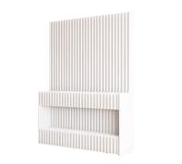 This Room Dividers Modern Folding Paper Room Divider Privacy Screen Partition with Shelves for Space Separation for Living Room Bedroom Office Lightweight and Stable(L 300x H 160 Cm)