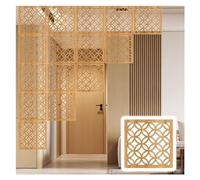 This Room Separator Screens Post Wooden Hollow Wall Partition Room Divider Panels， Suspended DIY Privacy Screen For Home Bedroom Kitchen Office Hotel Or Restaurant Decor，Complete With All Ac