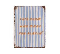 This Room Was Made For Playin Tin Sign Vintage Metal Pub Club Cafe Bar Home Wall Art Decoration Poster Retro 12x16inch(30x40cm)