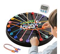 This rope-untying challenge is a brain-training, concentration-building two-player game, a twisting and sorting rope game, a brain-teasing strategy toy, and a portable IQ rope puzzle board game, suita
