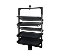 This Rotating Pull-Out Shoe Rack, Aluminum Alloy Multi-Layer Storage Shelf, Height Adjustable 8-Tier Design for Organized Footwear