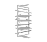 This Rotating Pull-Out Shoe Rack, Height-Adjustable Large-Capacity Shoe Cabinet, Stackable Vertical Storage Shelf, 9 Tier