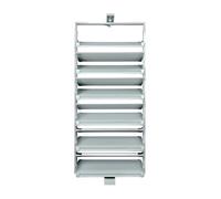This Rotating Pull-Out Shoe Rack, Height-Adjustable Multi-Layer Shoe Cabinet, Stackable Storage Rack, Space Saving Design, 9-Tier Organizer