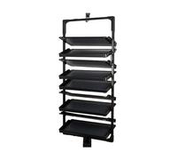 This Rotating Pull-Out Shoe Rack, Height-Adjustable Shoe Cabinet, Stackable Storage Rack, Space-Saving Design, 4-Tier Organization Solution