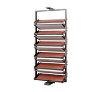 This Rotating Shoe Rack, Height-Adjustable Pull-Out Shoe Cabinet, Multi-Layer Storage Display Shelf for Entryway Cloakroom, 6-Tier