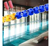 This Safety Pool Float Line Kit - 3m Buoyancy Divider with 2 Hooks, Floating Pool Safety Line for Marking Hazard Areas, Ideal for Swimming Pools and Water Activities