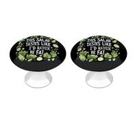 This Salad Tastes Like I'd Rather Be Fat 2PC Drawer Handles Fashion Drawer Knobs 28mm Round Furniture Door Knob