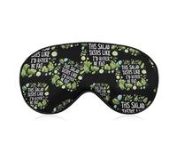 This Salad Tastes Like I'd Rather Be Fat Blackout Sleep Mask for Side Sleeper Soft Covers for Travel Essentials Nap