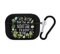 This Salad Tastes Like I'd Rather Be Fat Hard Shell Case Skin Accessories Cover with Hanging Loop Compatible with AirPods Pro 2