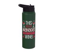 This Sales Manager Needs a Glass of Wine Stainless Steel Insulated Water Bottle