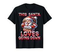This Santa Loves Going Down Funny Rude Father Christmas T-Shirt