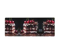 This schwarzwälder Kirschtorte Keyboard and Mouse pad, 12x31.5 inches in Size, is Designed for Computers, Consoles, Offices, and is Also Suitable for Games and Study.