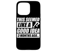 This seemed like a good idea jogging runner funny running Case for iPhone 15 Pro Max