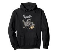 This seemed like a good idea Raccoon Pullover Hoodie