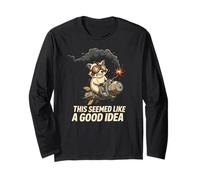 This Seemed Like a Good Idea Sarcastic Raccoon Long Sleeve T-Shirt