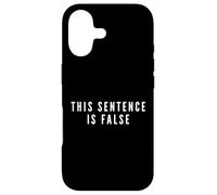 This Sentence Is False Liar Paradox Fun Brain Teaser Riddle Case for iPhone 17