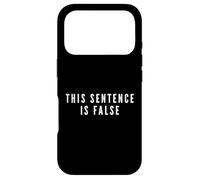 This Sentence Is False Liar Paradox Fun Brain Teaser Riddle Case for iPhone 17 Pro