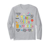 This Shirt is Decodable Structured Literacy Reading Teacher Long Sleeve T-Shirt