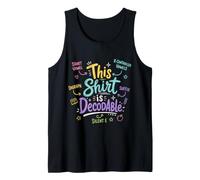 This Shirt is Decodable Structured Literacy Reading Teacher Tank Top