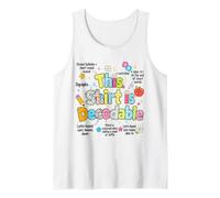 This Shirt is Decodable Structured Literacy Reading Teacher Tank Top