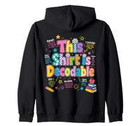 This Shirt is Decodable Structured Literacy Reading Teacher Zip Hoodie