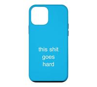 This Shit Goes Hard Minimalist Brainrot Gen Z Humor Meme Case for iPhone 12 mini