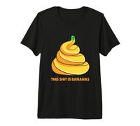 This Shit is Bananas Edible Fruit Banana Lover Fruitarian Premium T-Shirt