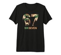This Sigma 67 Camp Hunter Deer Hunting Slang Six Seven Brain Premium T-Shirt