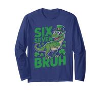 This Sigma 67 St Patricks Slang Six Seven Brain Rot 6 7 Joke Long Sleeve T-Shirt
