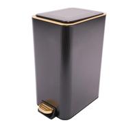 This Silent Step Trash Can with Lid - 3.17 Gallon Modern Waste Bin for Bathroom Kitchen & Office - Hydraulic Soft-Close Design Stylish & Functional Waste Solution
