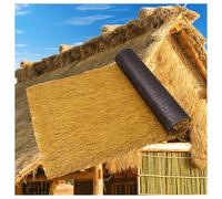This Simulated Thatch Roof - Waterproof & Fireproof Artificial Straw for Wooden Houses Gazebos Eaves Sunshade Huts Beach Parties -Thatch Roofing Solution