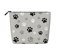 This Single Layer Animal Paw Prints Printed Cosmetic Bag Features A Categorized Design to Store Your Writing Instruments Art Supplies and Everyday Small Items