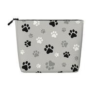 This Single Layer Animal Paw Prints Printed Cosmetic Bag Features A Categorized Design to Store Your Writing Instruments Art Supplies and Everyday Small Items
